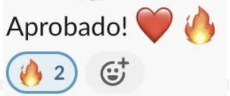 Mensaje de un cliente: Aprobado! ❤️🔥